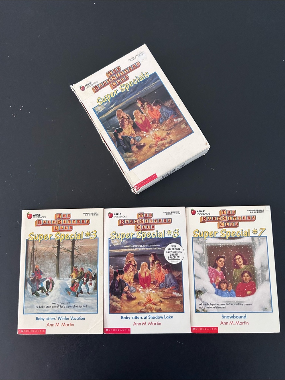 Vintage 1989 Baby Sitters Club Super Specials Box Set PB #3 #7 #8 Ann M Martin